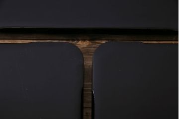 アンティーク雑貨　和製アンティーク　松が描かれた風格のある沈金蒔絵木製盆5枚セット(お盆、トレー)