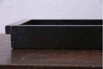 和製アンティーク　シックな色とレトロな風合いの小型フィックス窓(明り取り、はめ殺し)2枚セット