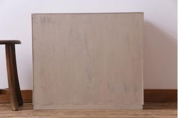 レトロ家具　昭和レトロ　パステルカラーの引き出しが愛らしい収納棚(引き出し)