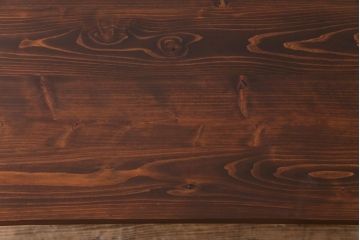 アンティーク家具　ヒノキ材製天板　淡いペイントカラーのアイアンテーブル(作業台、カフェテーブル)(2)