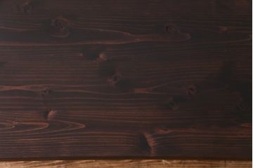 アンティーク家具　ヒノキ材製天板　淡いペイントカラーのアイアンテーブル(作業台、カフェテーブル)(3)