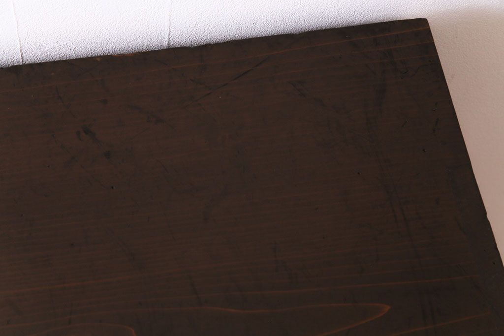 アンティーク家具　和製アンティーク　前面ケヤキ材　味わいのある趣が和の雰囲気を引き立てる帳場箪笥(収納棚、キャビネット)