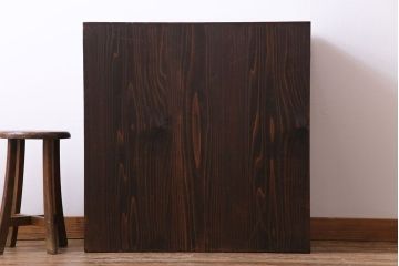 アンティーク家具　和製アンティーク　前面ケヤキ材　味わいのある趣が和の雰囲気を引き立てる帳場箪笥(収納棚、キャビネット)