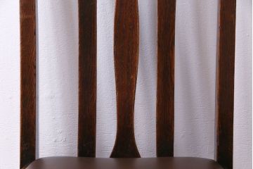 アンティーク家具　イギリスアンティーク　オーク材　上品で味わい深いダイニングチェア(ワークチェア、椅子)(2)