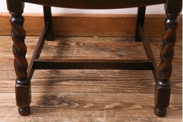 アンティーク家具　イギリスアンティーク　オーク材　上品で味わい深いダイニングチェア(ワークチェア、椅子)(2)
