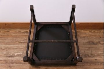 アンティーク家具　イギリスアンティーク　オーク材　上品で味わい深いダイニングチェア(ワークチェア、椅子)(2)