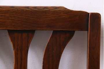 アンティーク家具　イギリスアンティーク　オーク材　上品で味わい深いダイニングチェア(ワークチェア、椅子)(3)
