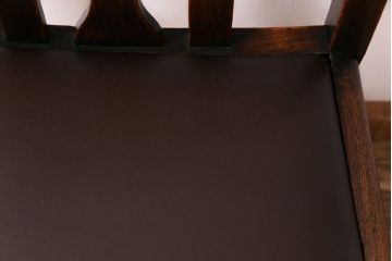 アンティーク家具　イギリスアンティーク　オーク材　上品で味わい深いダイニングチェア(ワークチェア、椅子)(3)
