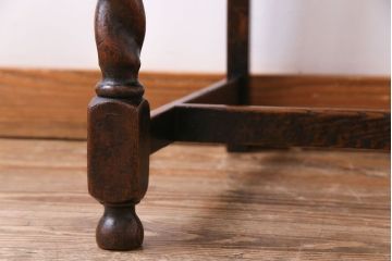 アンティーク家具　イギリスアンティーク　オーク材　上品で味わい深いダイニングチェア(ワークチェア、椅子)(3)