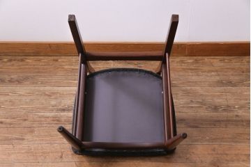 ヴィンテージ家具　北欧ビンテージ　チーク材　なめらかな形がおしゃれなダイニングチェア(ワークチェア、椅子)(2)