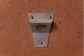 アンティーク雑貨　北欧家具　赤みがかった木製フレームが魅力の壁掛けミラー(鏡)