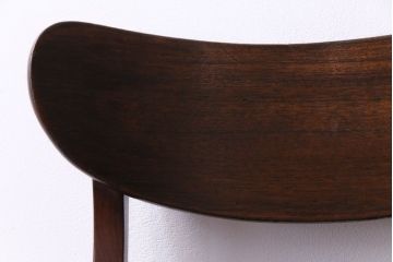 ヴィンテージ家具　北欧ビンテージ　チーク材　なめらかな形がおしゃれなダイニングチェア(ワークチェア、椅子)(3)