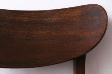 ヴィンテージ家具　北欧ビンテージ　チーク材　なめらかな形がおしゃれなダイニングチェア(ワークチェア、椅子)(3)