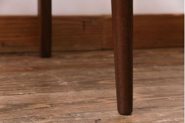 ヴィンテージ家具　北欧ビンテージ　チーク材　なめらかな形がおしゃれなダイニングチェア(ワークチェア、椅子)(3)