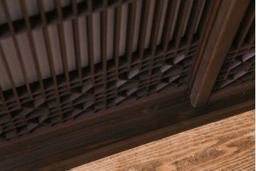 ラフジュ工房オリジナル　障子貼りの書院戸が和の雰囲気を高める戸棚(組子、収納棚)(2)