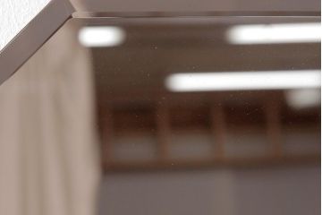 アンティーク雑貨　イギリスビンテージ　様々な空間に馴染むシンプルなオクタゴンミラー(壁掛け鏡)