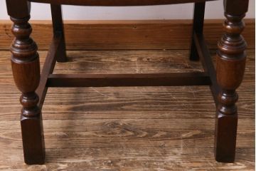 アンティーク家具　イギリスアンティーク　オーク材　品格漂うクラシカルなチェア(ダイニングチェア、椅子)