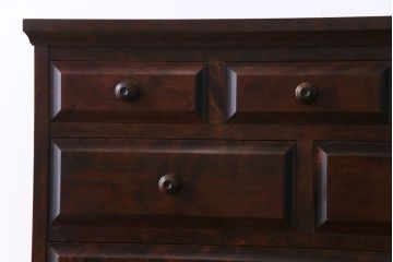 中古　北海道民芸家具　深い色味が魅力的なチェスト(整理箪笥、引き出し)(定価約24万円)