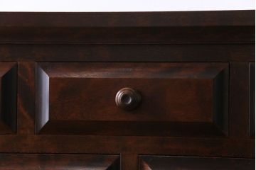 中古　北海道民芸家具　深い色味が魅力的なチェスト(整理箪笥、引き出し)(定価約24万円)