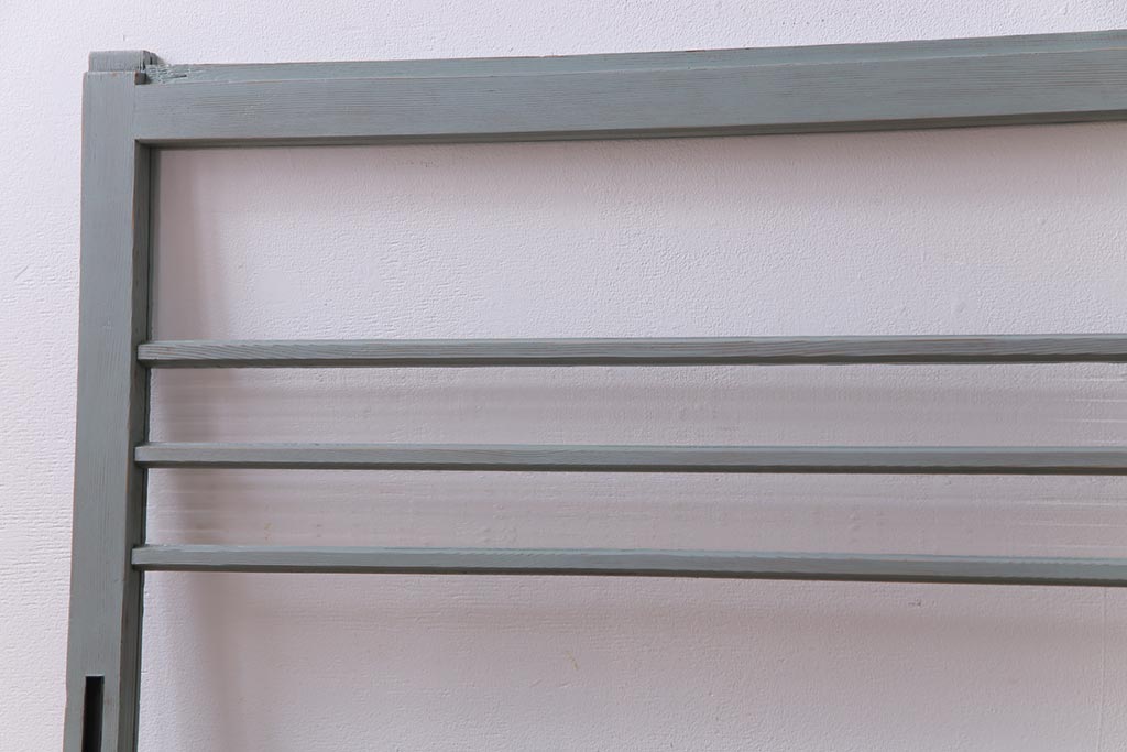 ペイント家具　モールガラス入り!淡い色味がおしゃれなガラス戸(窓、引き戸、建具)2枚組