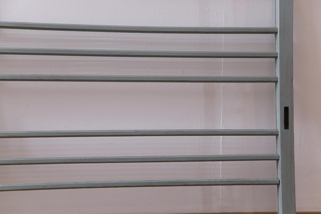 ペイント家具　モールガラス入り!淡い色味がおしゃれなガラス戸(窓、引き戸、建具)2枚組