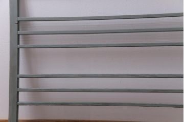 ペイント家具　モールガラス入り!淡い色味がおしゃれなガラス戸(窓、引き戸、建具)2枚組