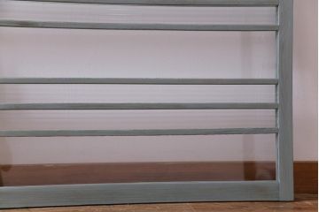 ペイント家具　モールガラス入り!淡い色味がおしゃれなガラス戸(窓、引き戸、建具)2枚組