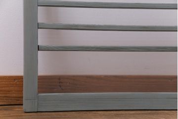 ペイント家具　モールガラス入り!淡い色味がおしゃれなガラス戸(窓、引き戸、建具)2枚組