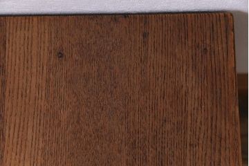 レトロ家具　昭和レトロ　ナラ材　飾り気の無い素朴さが魅力の学校スツール(角スツール、花台)(3)