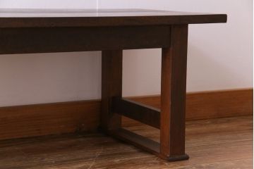 レトロ家具　昭和レトロ　飾り台にもおすすめな幅広のローデスク(ローテーブル)(1)