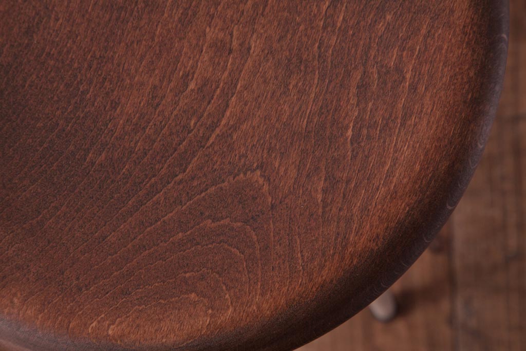 ラフジュ工房オリジナル　ペイントチェア　ナチュラルな雰囲気がお洒落な鉄脚丸スツール(チェア、椅子)(1)