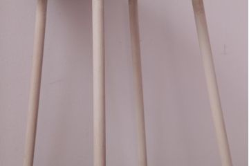 ラフジュ工房オリジナル　ペイントチェア　ナチュラルな雰囲気がお洒落な鉄脚丸スツール(チェア、椅子)(1)