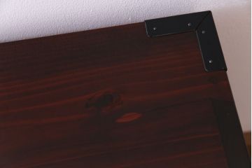 極美品　リメイク　ぼってりとした漆塗りが魅力の仙台箪笥ローボード(リビングボード、収納棚)(1)