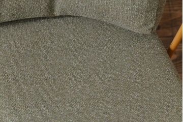 ヴィンテージ家具　イギリスビンテージ　ERCOL(アーコール)　ジュビリー(Jubilee)　グリーンのファブリックが優しげな一人掛けソファ(1)