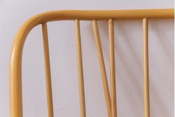 ヴィンテージ家具　イギリスビンテージ　ERCOL(アーコール)　ジュビリー(Jubilee)　グリーンのファブリックが優しげな一人掛けソファ(1)