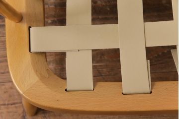 ヴィンテージ家具　イギリスビンテージ　ERCOL(アーコール)　ジュビリー(Jubilee)　グリーンのファブリックが優しげな一人掛けソファ(1)