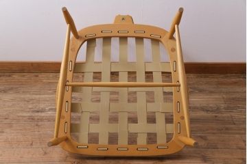 ヴィンテージ家具　イギリスビンテージ　ERCOL(アーコール)　ジュビリー(Jubilee)　グリーンのファブリックが優しげな一人掛けソファ(1)