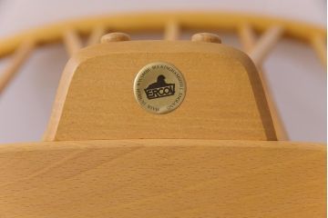 ヴィンテージ家具　イギリスビンテージ　ERCOL(アーコール)　ジュビリー(Jubilee)　グリーンのファブリックが優しげな一人掛けソファ(1)