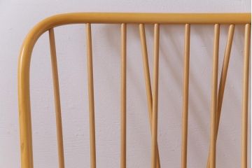 ヴィンテージ家具　イギリスビンテージ　ERCOL(アーコール)　ジュビリー(Jubilee)　グリーンのファブリックが優しげな二人掛けソファ
