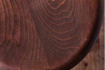 ラフジュ工房オリジナル　柔らかで落ち着きのあるペイントの丸型スツール(鉄脚チェア、椅子)(2)