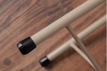 アンティーク雑貨　ラフジュ工房オリジナル　鉄脚　温かみのあるペイントカラーが魅力の丸スツール(チェア、椅子)(1)