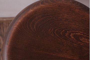 アンティーク雑貨　ラフジュ工房オリジナル　鉄脚　温かみのあるペイントカラーが魅力の丸スツール(チェア、椅子)(2)