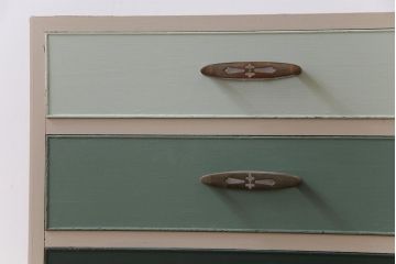 ペイント家具　グラデーションカラーがおしゃれな小引き出し(小物収納、引き出し)