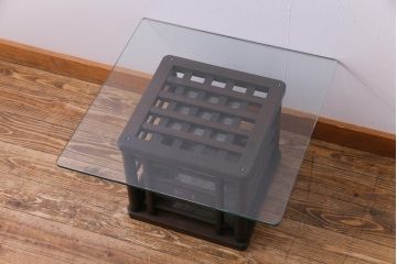 アンティーク家具　和製アンティーク　こたつやぐらを活かしたセンターテーブル(リビングテーブル、座卓)