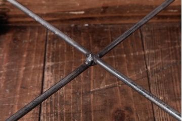 ラフジュ工房オリジナル　コンパクトで可愛らしいスツール(鉄脚チェア、椅子)2脚セット(2)