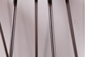 ラフジュ工房オリジナル　コンパクトで可愛らしいスツール(鉄脚チェア、椅子)2脚セット(3)