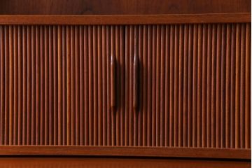 ヴィンテージ家具　北欧ビンテージ　デンマーク　作業台付き　お気に入りを並べて使えるカップボード(ブックシェルフ、陳列棚、オープンラック)(2)