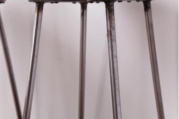 ラフジュ工房オリジナル　コンパクトで可愛らしいスツール(鉄脚チェア、椅子)2脚セット