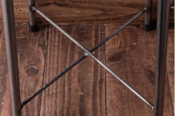 ラフジュ工房オリジナル　コンパクトで可愛らしいスツール(鉄脚チェア、椅子)2脚セット