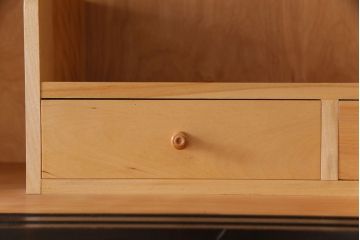 中古　北海道民芸家具　衣装盆付き3段重ねチェスト(衣装箪笥・整理タンス・着物箪笥)(定価約90万円)(1)